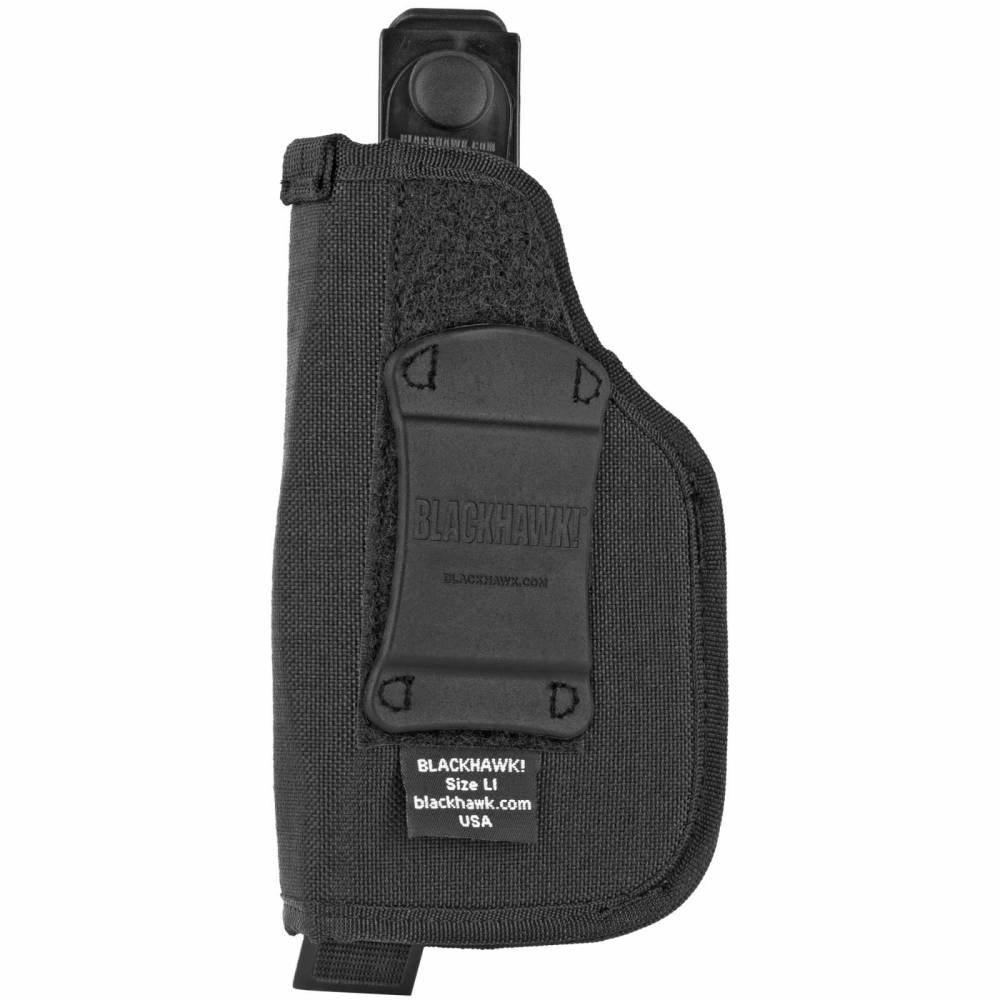 BLACKHAWK HOLSTER NYLON LASER 3"-4"BBL MED AUTOS BLACK