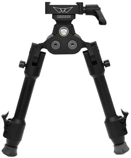 Warne 7924M Skyline Pro Bipod Black Anodized ARCA Interface Head with Precision Legs