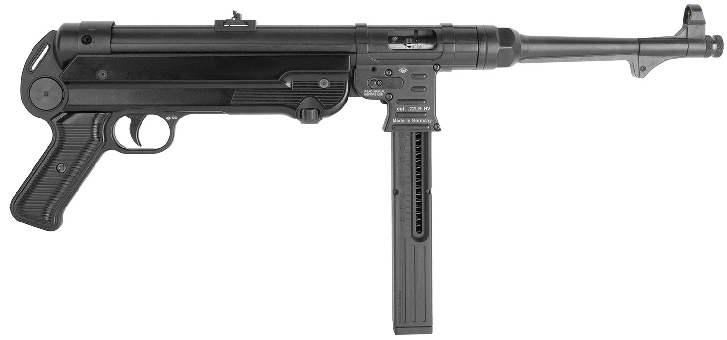 Blue Line Solutions 4400018 Mauser MP40P 22 LR 23+1 10" Black Polymer Grip
