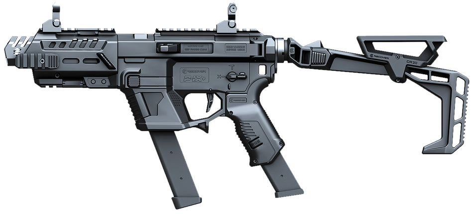 Recover Tactical PIXPBFST01 P-IX+Basic PG9 Folding Stock Metal Front Guard Black