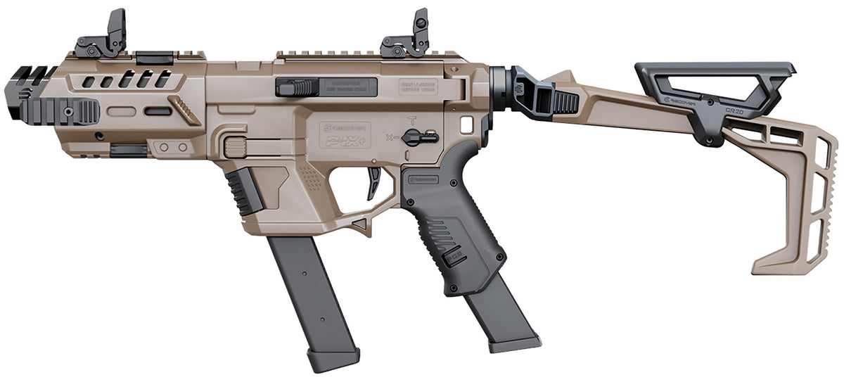 Recover Tactical PIXPBFST02 P-IX+Basic PG9 Folding Stock Metal Front Guard Tan