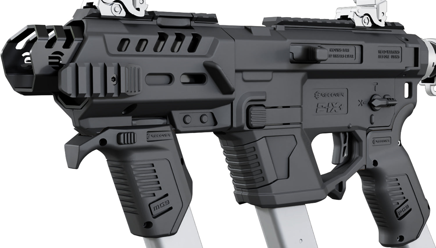 Recover Tactical PIXPMG01 P-IX+MG PG9 SR20 Metal Front Guard Black