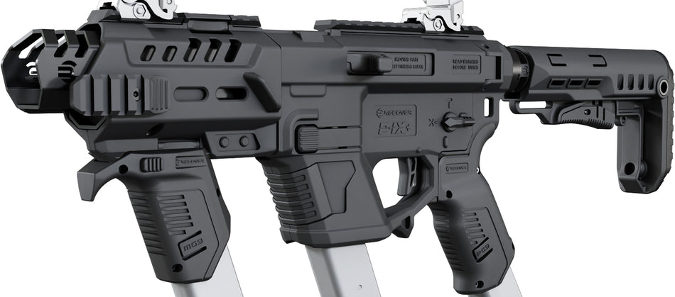 Recover Tactical PIXPMGST01 P-IX+MG PG9 SR20 Metal Front Guard Black