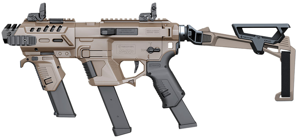 Recover Tactical PIXPMGFBR02 P-IX+MG PG9 SR20 Metal Front Guard Folding Brace Tan