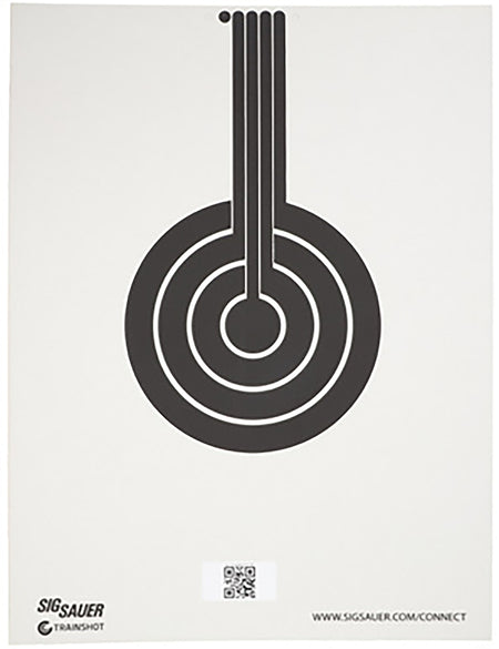 Sig Sauer SCT350 T300 Replacement Target Bullseye Hanging Black/White