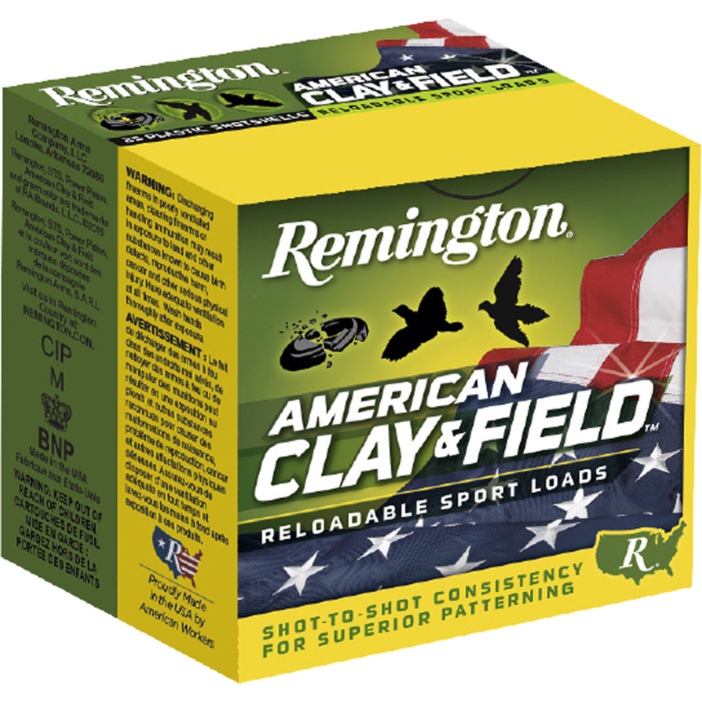 Remington American Clay & Field Sport Loads 12 Gauge 2.75 in 1-1/8 oz #7.5