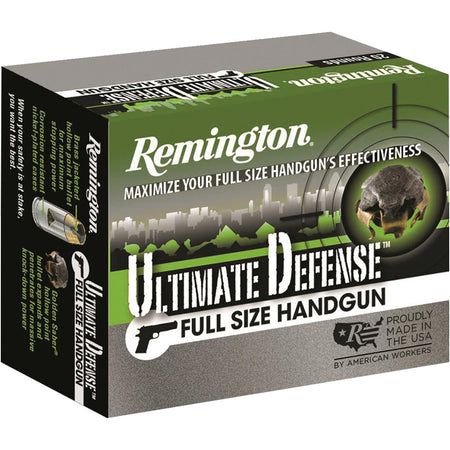 Remington .45 ACP Ultimate Defense 185gr Brass JHP Ammo