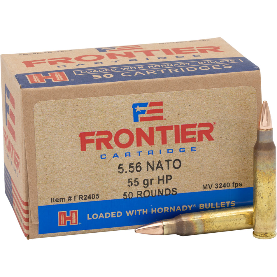 Frontier Cartridge 5.56x45mm NATO Lake City Centerfire Rifle Match 55gr BTHP Ammo