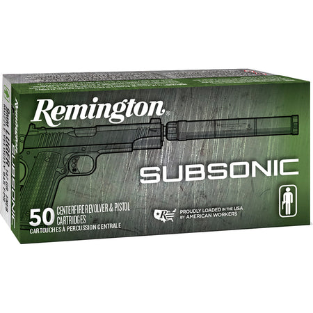 Remington 9mm Luger / Parabellum Subsonic 147gr TMC Ammo