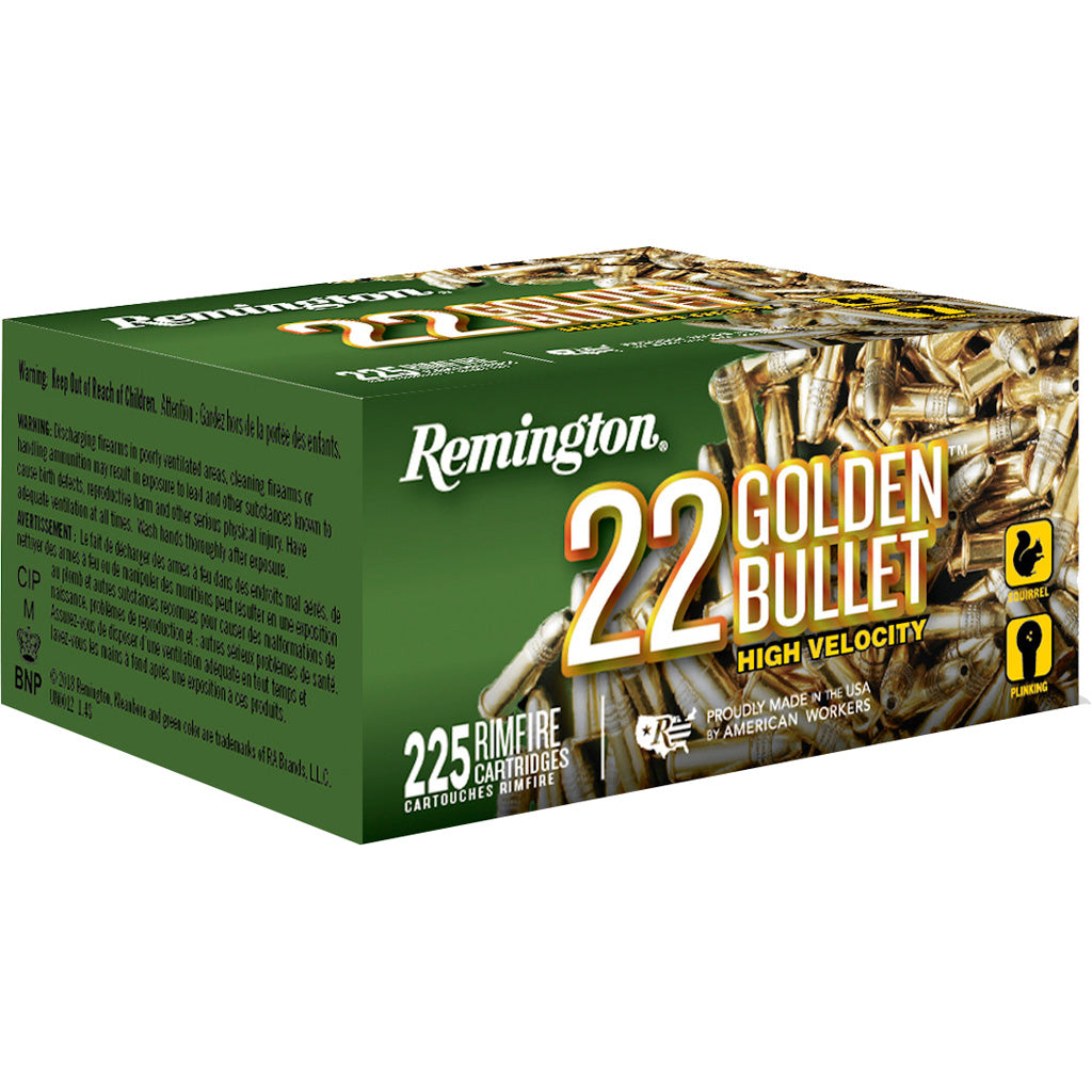 Remington .22 LR 22 Golden Bullet 36gr HP Ammo