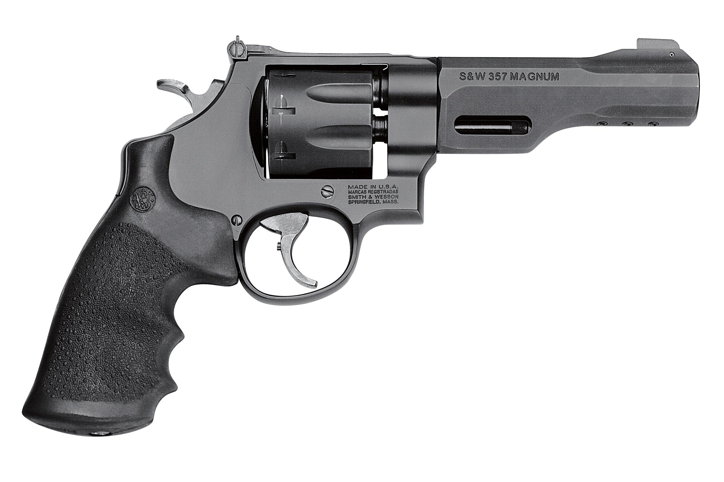 Smith & Wesson 170269 Model 327 Performance Center TRR8 357 Mag or 38 S&W Spl +P Black Stainless Steel 5" Barrel & 8rd Cylinder, Black Scandium Alloy N-Frame , Black Synthetic Grip , Optics Ready