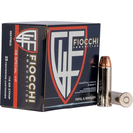 Fiocchi .38 Special +P Hyperformance Defense 110gr XTP HP Ammo