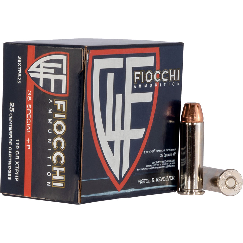 Fiocchi .38 Special +P Hyperformance Defense 110gr XTP HP Ammo