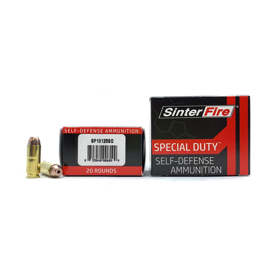 Sinterfire 10mm Auto Special Duty 125gr HP Ammo