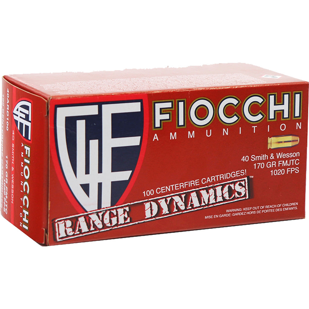 Fiocchi .40 S&W Range Dynamics 170gr FMJ TC Ammo