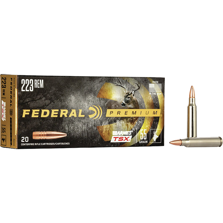 Federal .223 Remington 55gr Barnes TSX Ammo