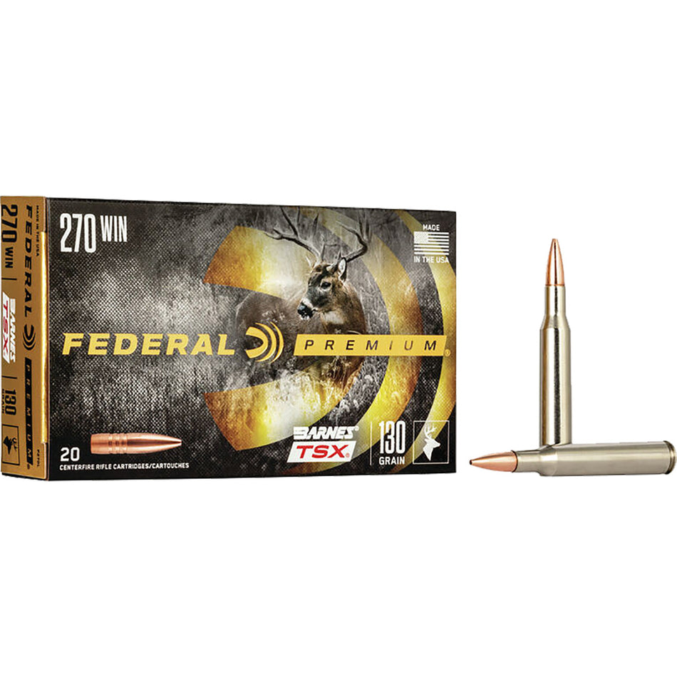 Federal .270 Winchester 130gr Barnes TSX Ammo