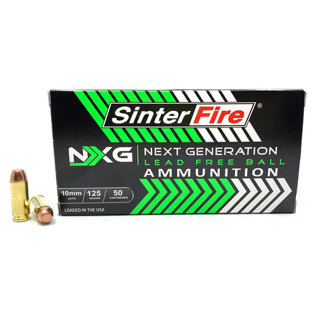 SinterFire 10mm Auto NXG 125gr Lead Free Ball Ammo