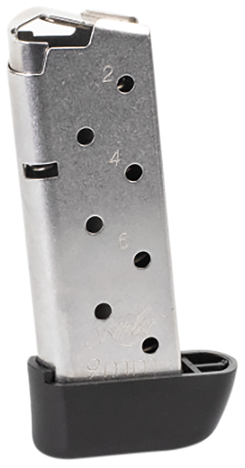 Kimber Mfg, Inc 1200845A Micro 9 7rd Extended 9mm Luger Silver Stainless Steel