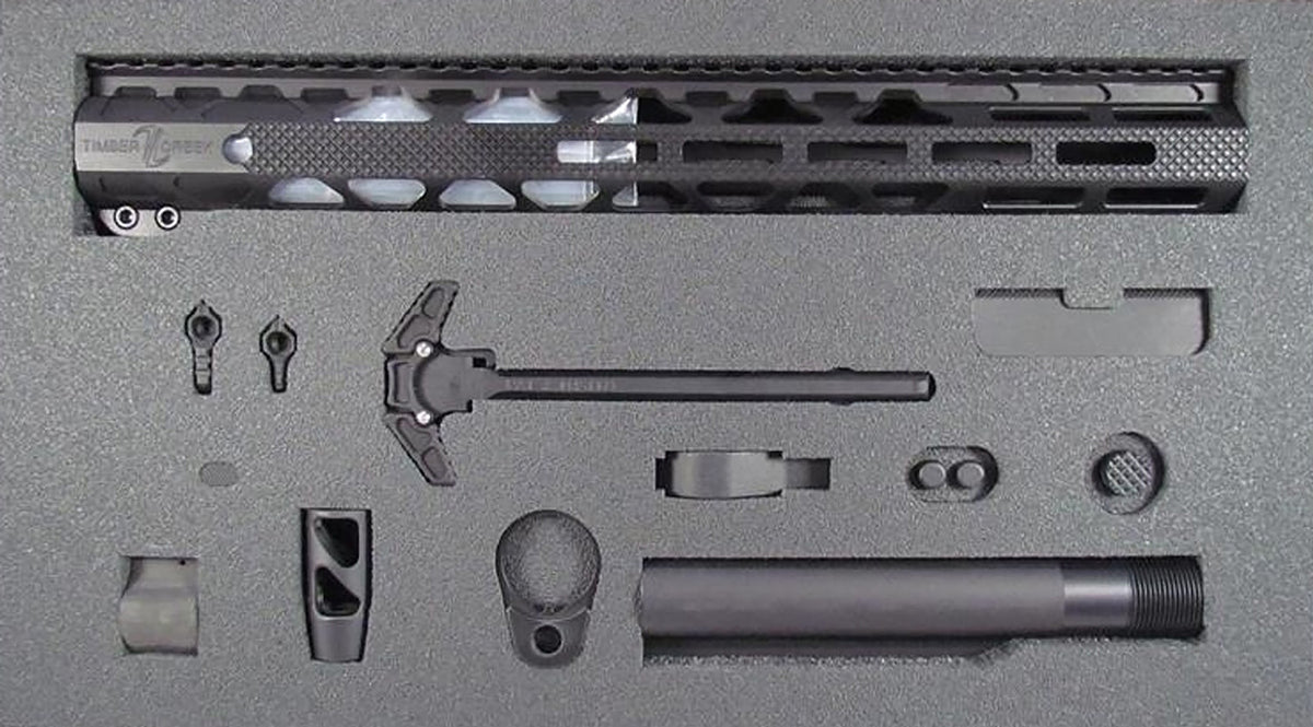 Timber Creek Outdoors TCGKBL Greyman Complete Build Kit AR-15 Rifle Black