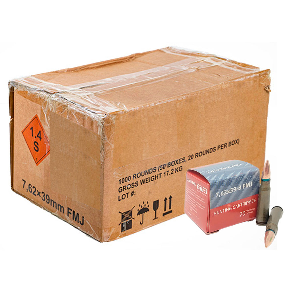 Century Arms 7.62x39mm BSP 122gr FMJ Ammo