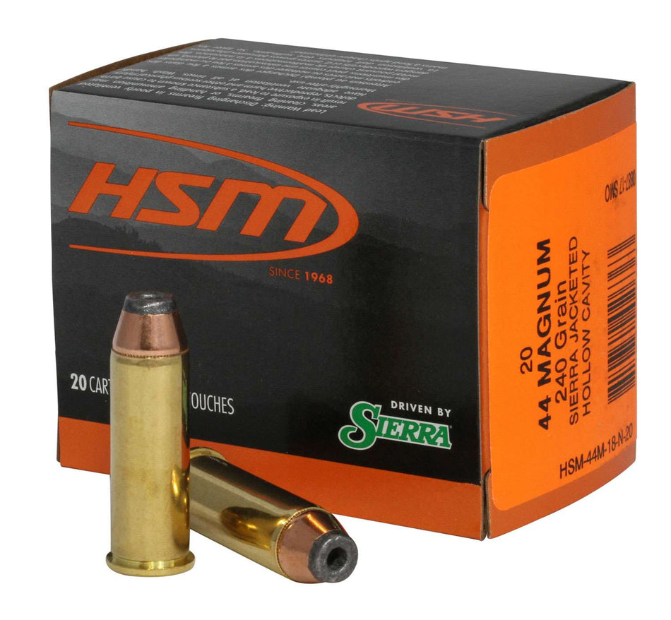 HSM .44 Mag 240gr JHC Ammo