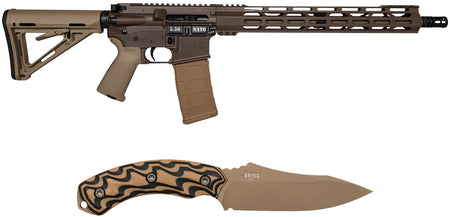 Diamondback DB175AK131 DB15 Sports South Exclusive 5.56 NATO 30rd 16" Black Nitride 7075-T6 Aluminum Receiver 15" M-LOK Handguard Brown Flat Dark Earth Magpul Grip