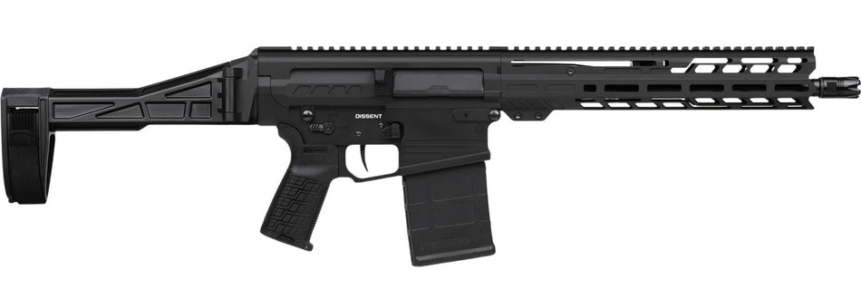 CMMG 33A380C-AB Dissent MK3 8.6 Blackout 20rd 12.50" Black Nitride 7075-T6 Aluminum Receiver 11" Proprietary Handguard CMMG Zeroed Grip