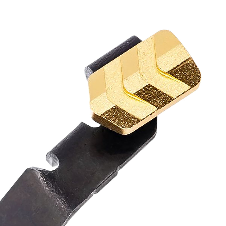 Tyrant CNC TDGSTOP48GOLD Extended Slide Release 9mm Glock 42/43/43X/48 Gold 6061 Aluminum