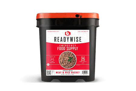 Wise Foods RW07704 Meat/Rice Bucket Freeze Dried Meals 88 Servings