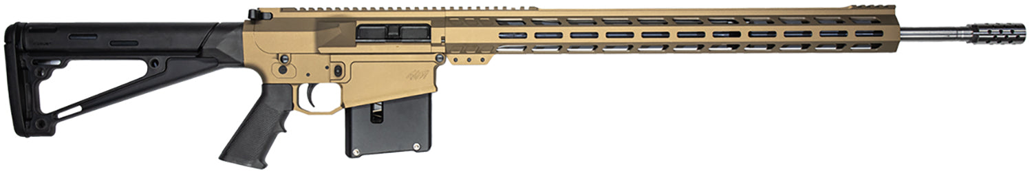 Great Lakes Firearms GL10LA270SSBRZ GLFA 270 Win 5+1 24" Stainless Threaded Barrel, Bronze Cerakote Picatinny Rail Aluminum Receiver, Hogue Fixed Black Synthetic Stock, Mil-Spec Grip