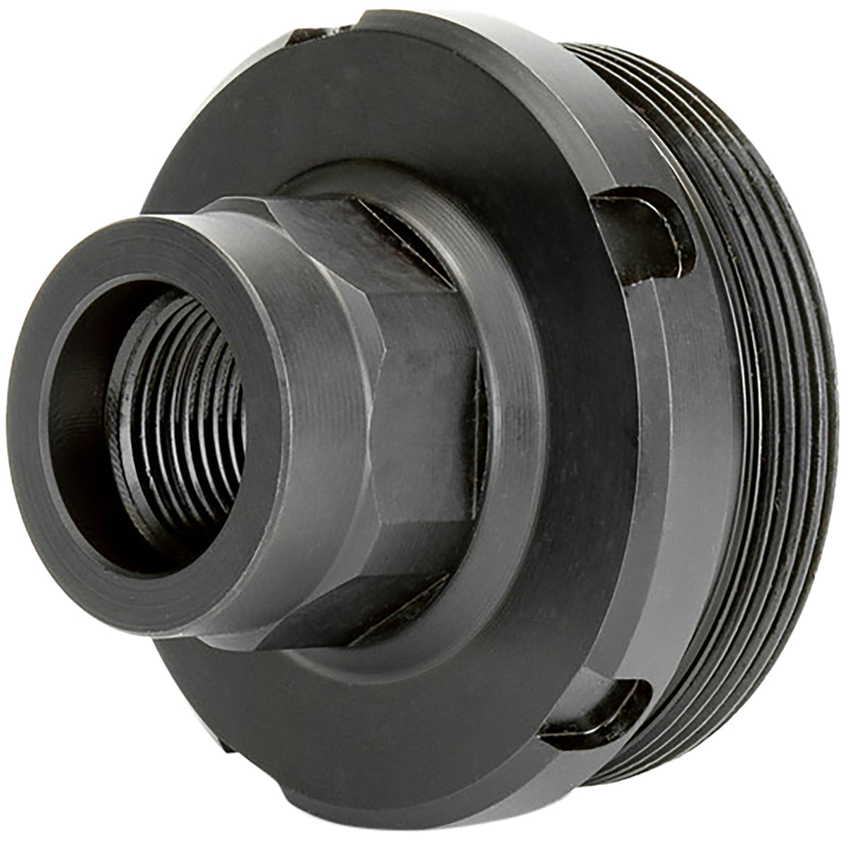 Griffin Armament DT1375X24-1/2X28 Thread Adapter 1/2"x28 17-4 Stainless Steel Nitride Black