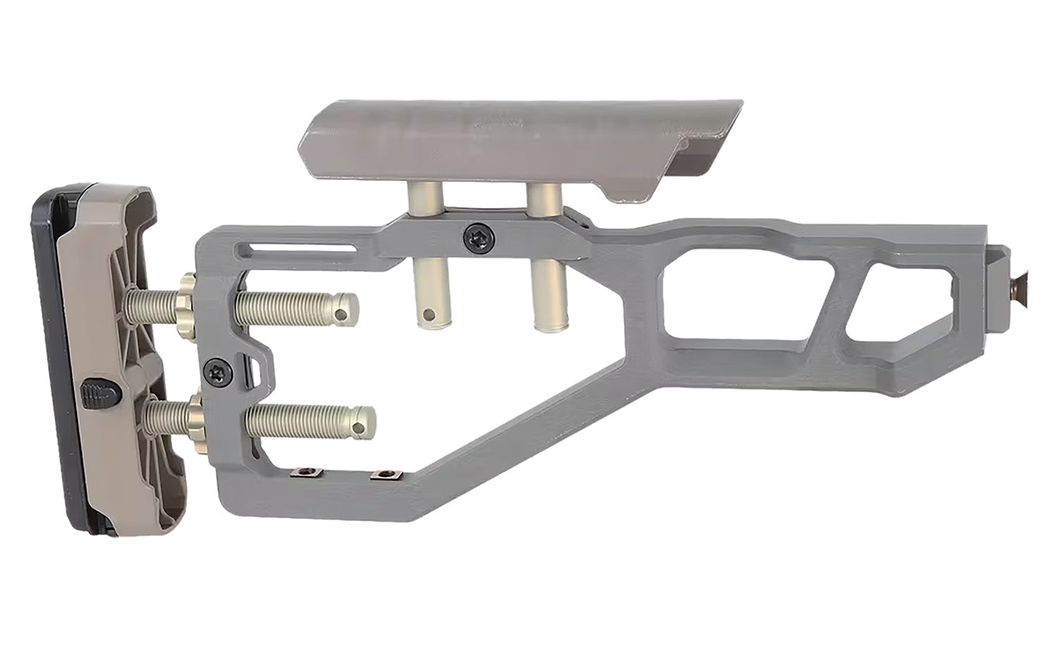 Q LLC ACCFIXSTOCKGRAY Stock Assembly Gray Fits AR-Platform