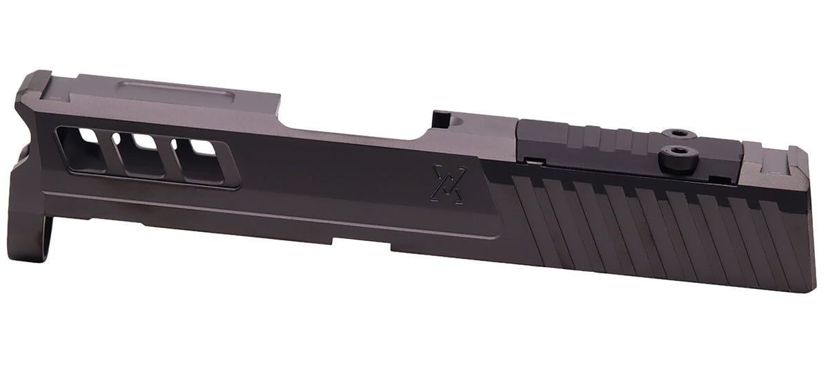 True Precision Inc TPSHCSBCRMS Axiom Optic Cut Slide Fits Springfield Hellcat Black DLC Anodized 416R Stainless Steel