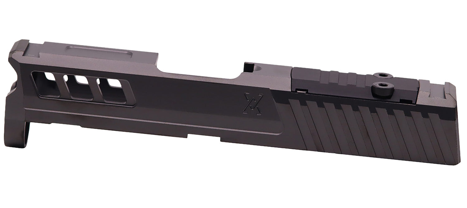 True Precision Inc TPSHCSBCRMS Axiom Optic Cut Slide Fits Springfield Hellcat Black DLC Anodized 416R Stainless Steel