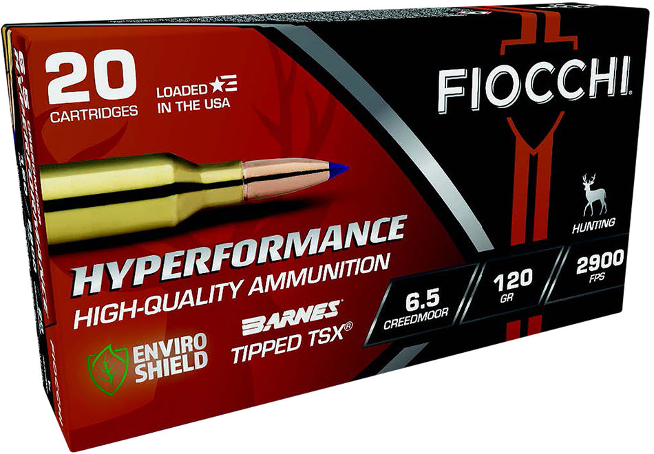 Fiocchi 6.5mm Creedmoor Hyperformance Hunt 120gr PolyTip Ammo