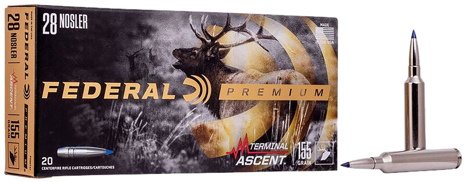Federal .28 Nosler Polymer Tip 155gr PolyTip Ammo