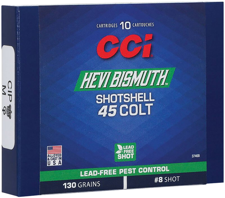 CCI .45 Long Colt Pest Control Hevi Bismuth #8 Shot 130gr Shot Shell Ammo