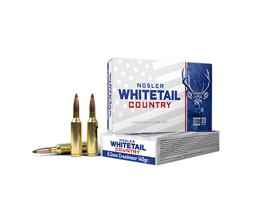 Nosler 6.5mm Creedmoor Whitetail Country 140gr JSP Ammo