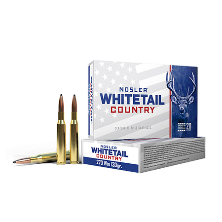 Nosler .270 Winchester Nosler Whitetail Country 130gr JSP Ammo
