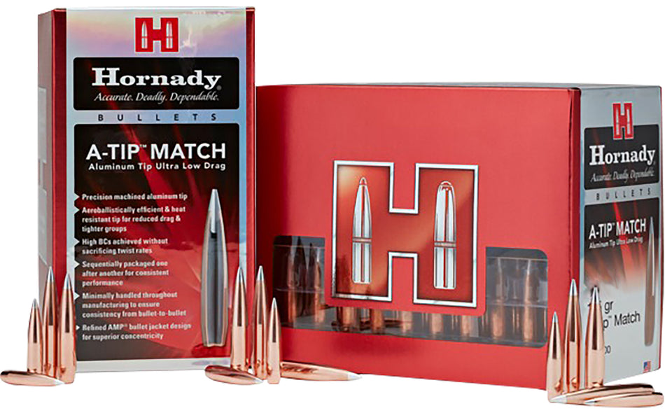 HORN A-TIP MATCH BULLETS 22CAL .224 76GR 100/10