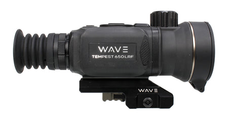Wave WTS205 Tempest 650 LRF Thermal Black 3x50mm Illuminated Multi Reticle, 640x512, 12 Microns, 50 Hz Resolution, Digital Zoom 12x Rapid/Smooth