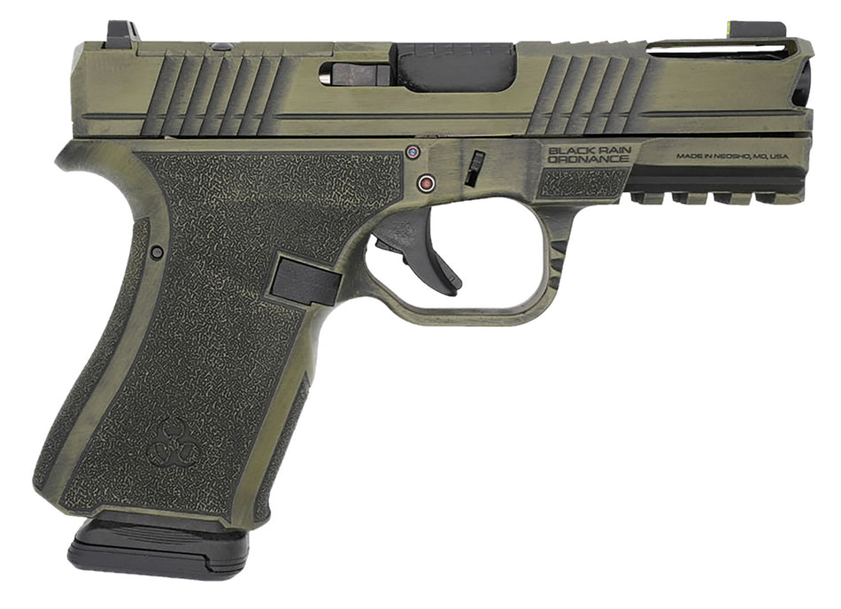 Black Rain Ordnance FLP9MMBGB Compact Frame 9mm 15+1 4" Stainless Steel Slide