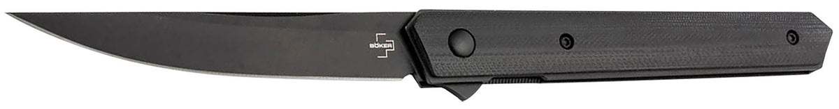 Boker 01BO339 Plus Kwaiken Air Pocket 3.54" Plain Black G10 Handle
