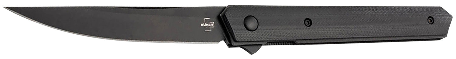 Boker 01BO339 Plus Kwaiken Air Pocket 3.54" Plain Black G10 Handle