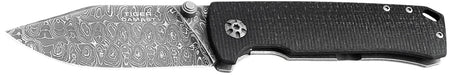 Boker 111103DAM Tiger-Damast Pocket 3.35" Damascus Blade Micarta Handle