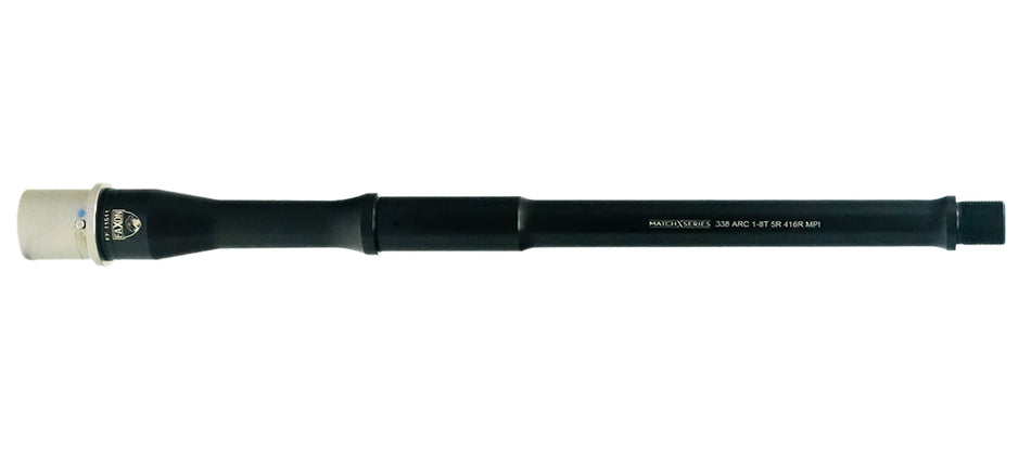 Faxon Firearms 15B338A8P125NGQ5RNP3 Gunner 338 ARC 12.50" Black Nitride 416-R Stainless Barrel Fits AR-15