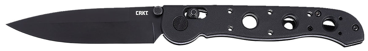 CRKT M16-03XK M16 03XK EDC 3.57" Folding Spear Point Plain Black EDP D2 Steel Blade, Black Grivory Handle