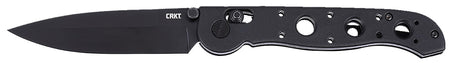 CRKT M16-03XK M16 03XK EDC 3.57" Folding Spear Point Plain Black EDP D2 Steel Blade, Black Grivory Handle