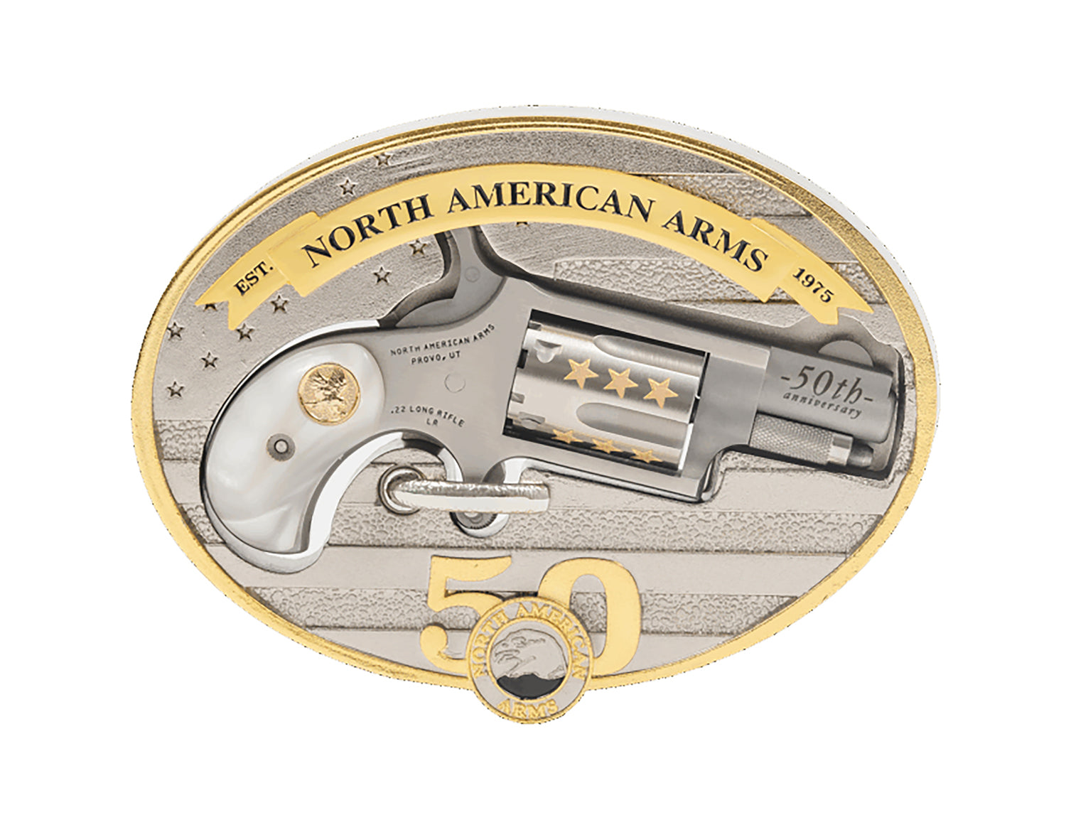 NAA 22LR-BBO-50 22LR MINI 1 1/8 BARREL W/BBO 50TH